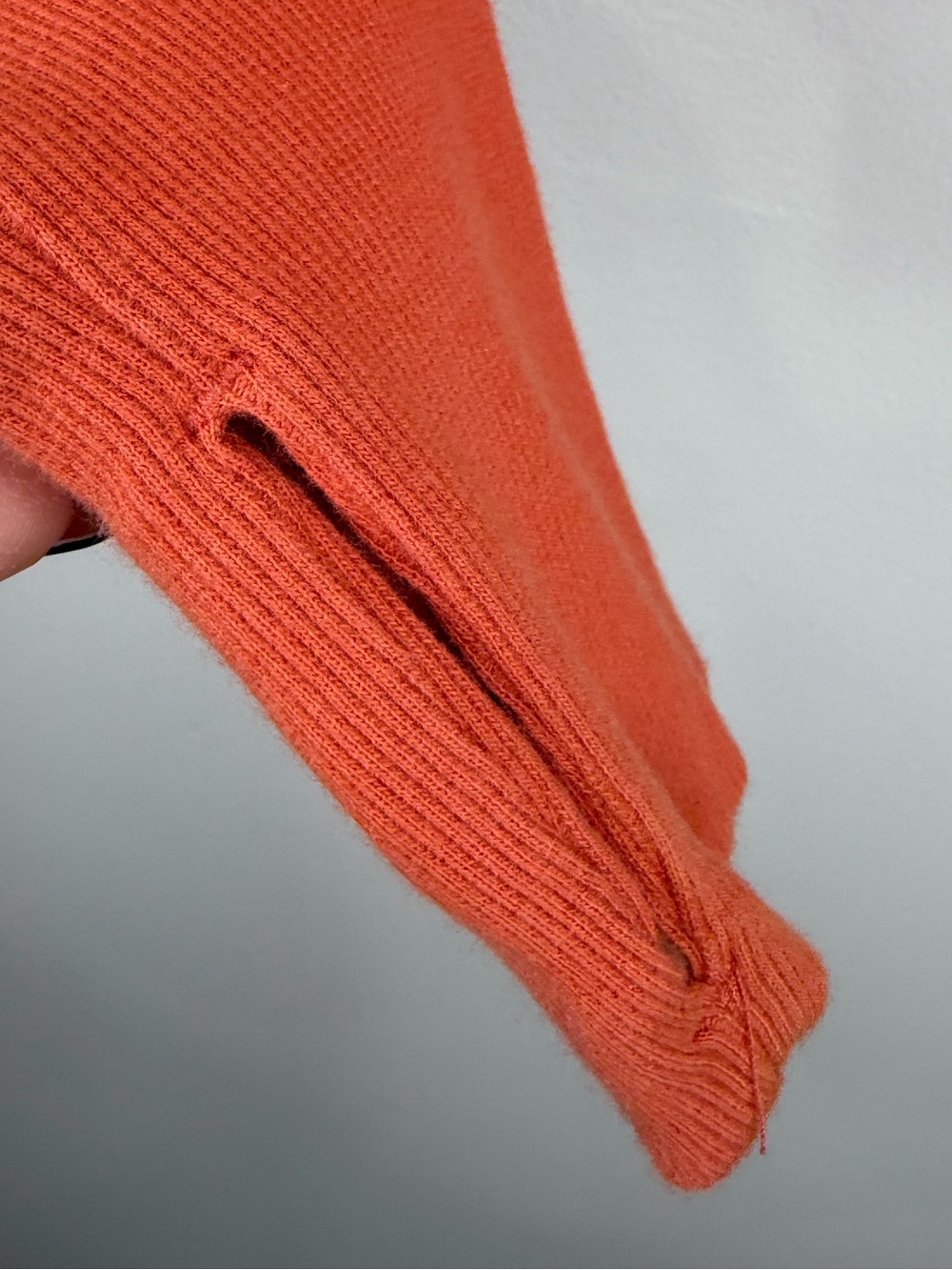 Free People Movement Orange Inside Out Cropped Sweatshirt Size S - Picture 3 of 6